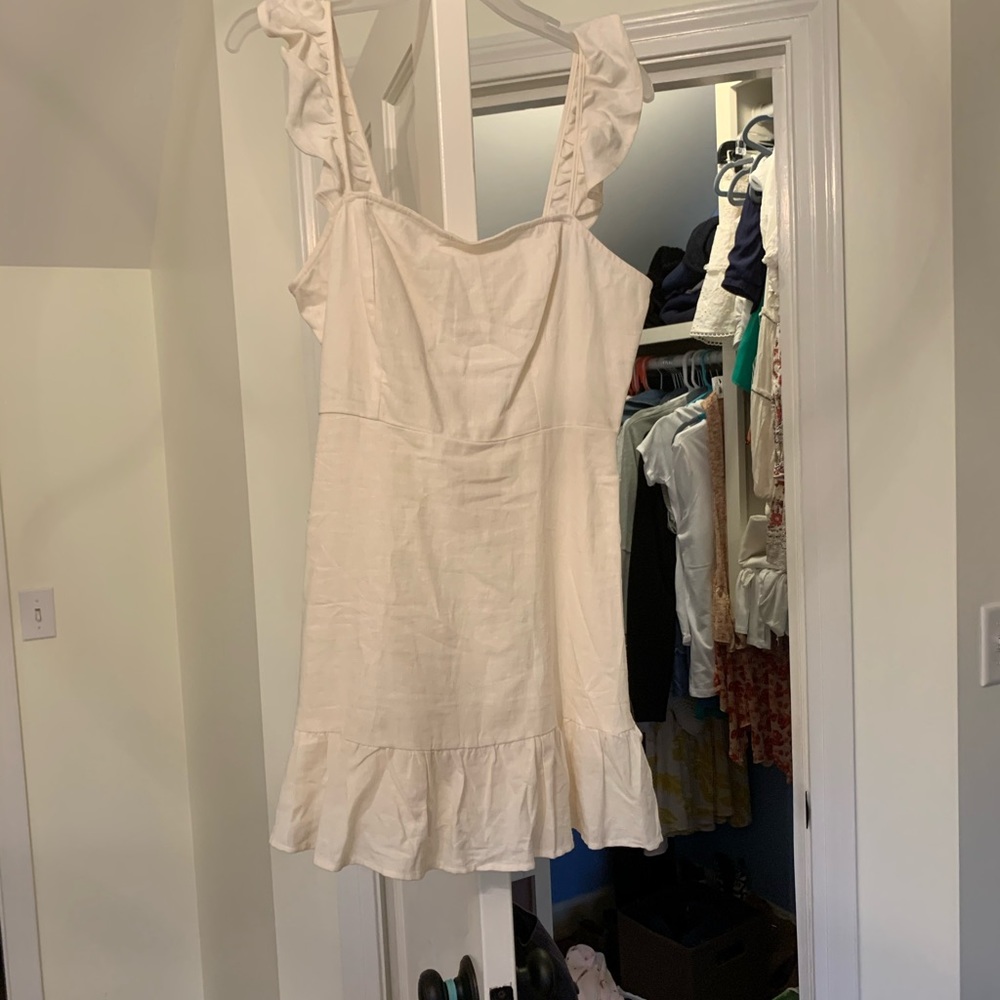 white sun dress